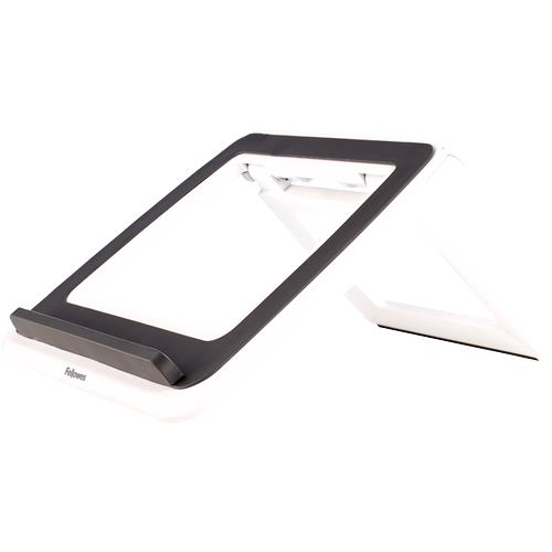 Fellowes I-Spire Quick Lift portatīvā datora statīvs balts līdz 17"