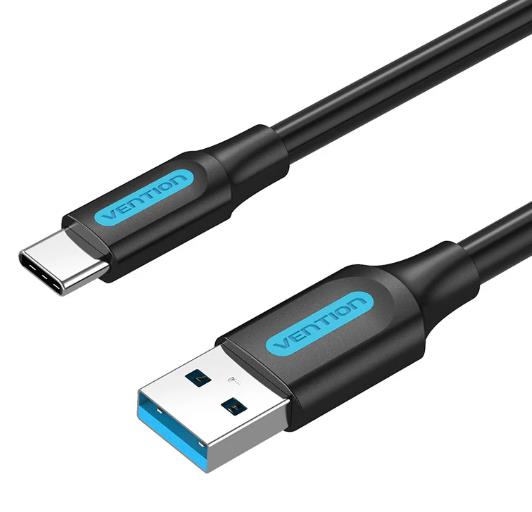 Vention COZBH USB 3.0 uz USB-C kabelis Male 2m melns