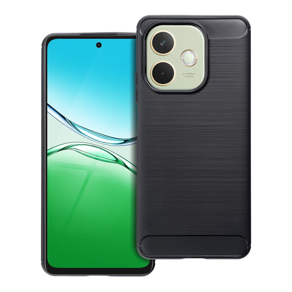 Viedtālruņa apvalks no oglekļa šķiedras REALME A5 Pro (m) - melns