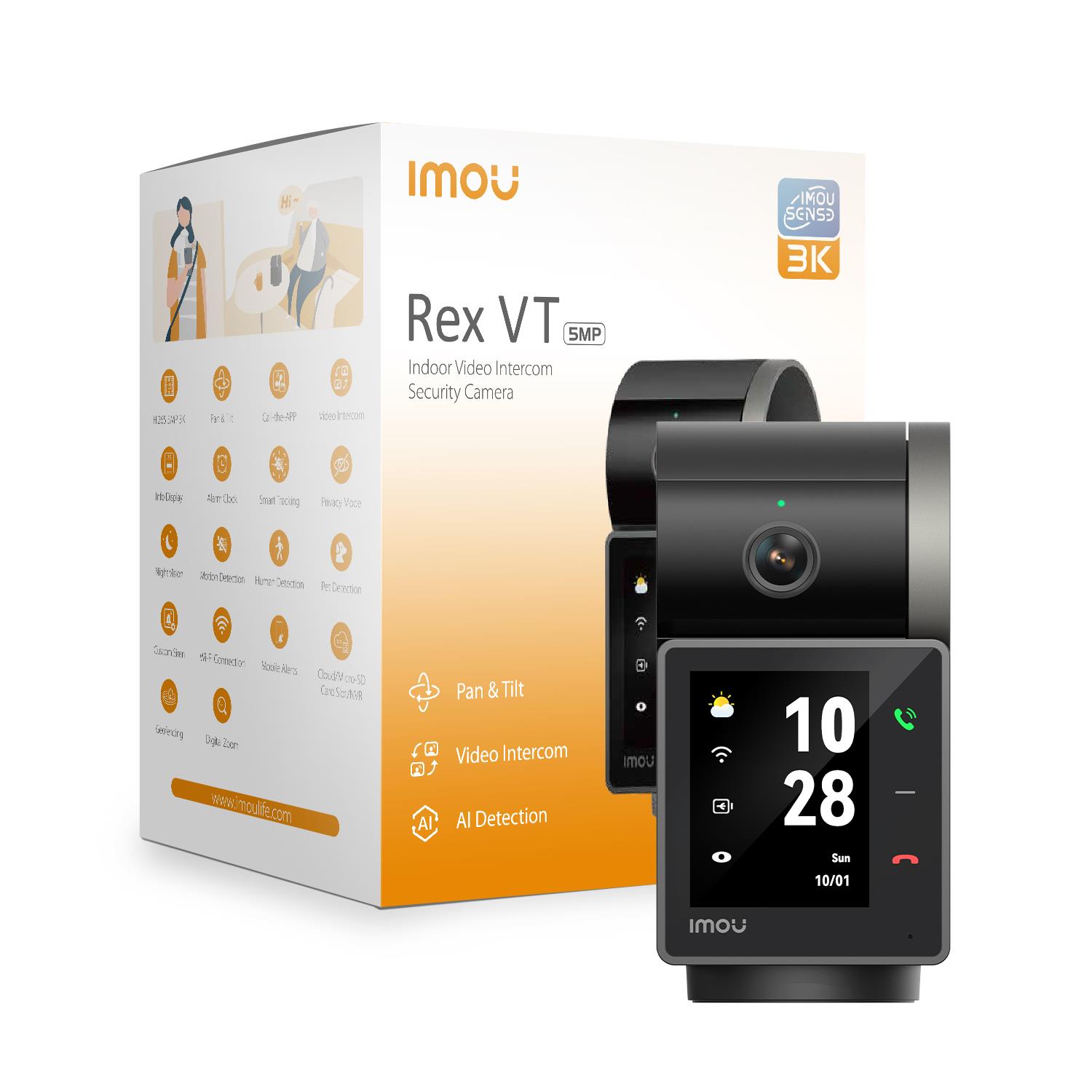Imou bezvadu kamera 5MP Rex VT IPC-S2VBP