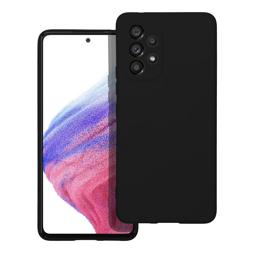 Silikona viedtālruņa apvalks SAMSUNG A53 5G melns