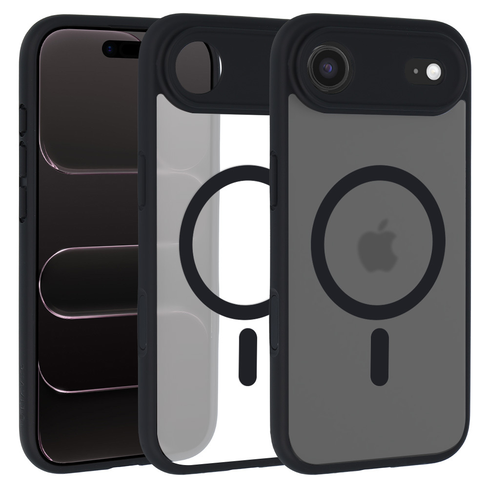 Liavec mīksts maciņš priekš Iphone 17 Air melns