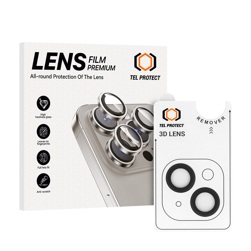 Aizsargstikls Tel Protect 3D Lens uz kameras Iphone 11 melns (2 objektīvi)