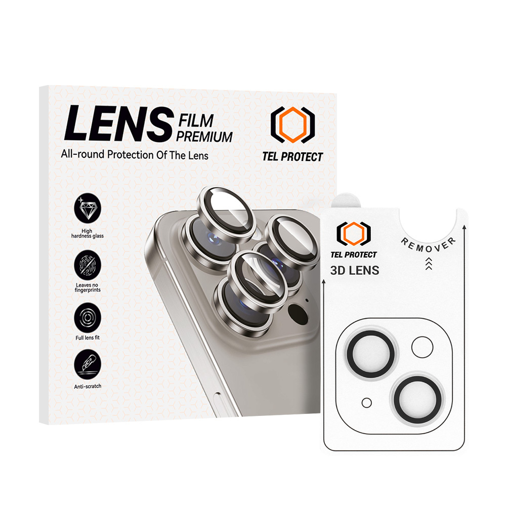 Aizsargstikls Tel Protect 3D Lens uz kameras Iphone 11 caurspīdīgs (2 objektīvi)