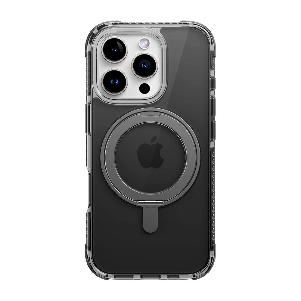Rock Rotating Stand Crystal Series Magnētiskais Iphone 16 melns