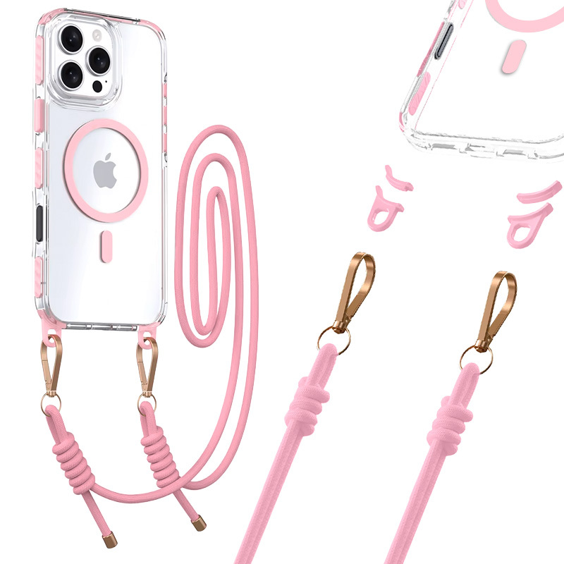 Tel Protect Strap Viedtālruņa apvalks iPhone 15 Pro rozā