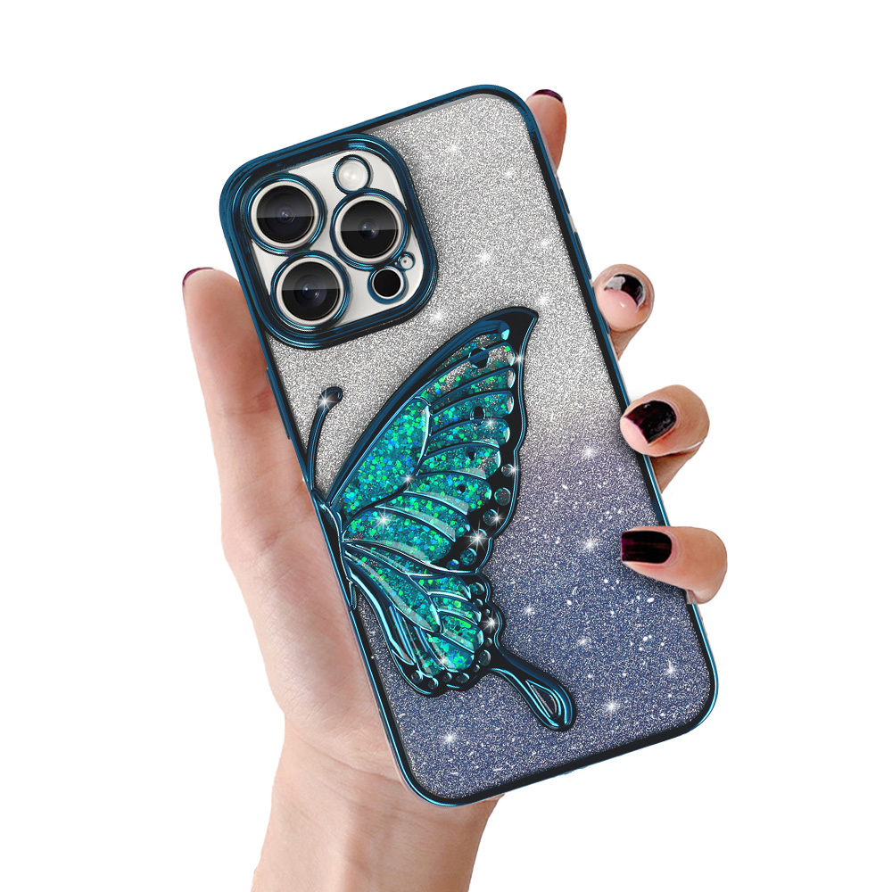 Tel Protect Butterfly ūdensizturīgs viedtālruņa apvalks iPhone 16e - zils