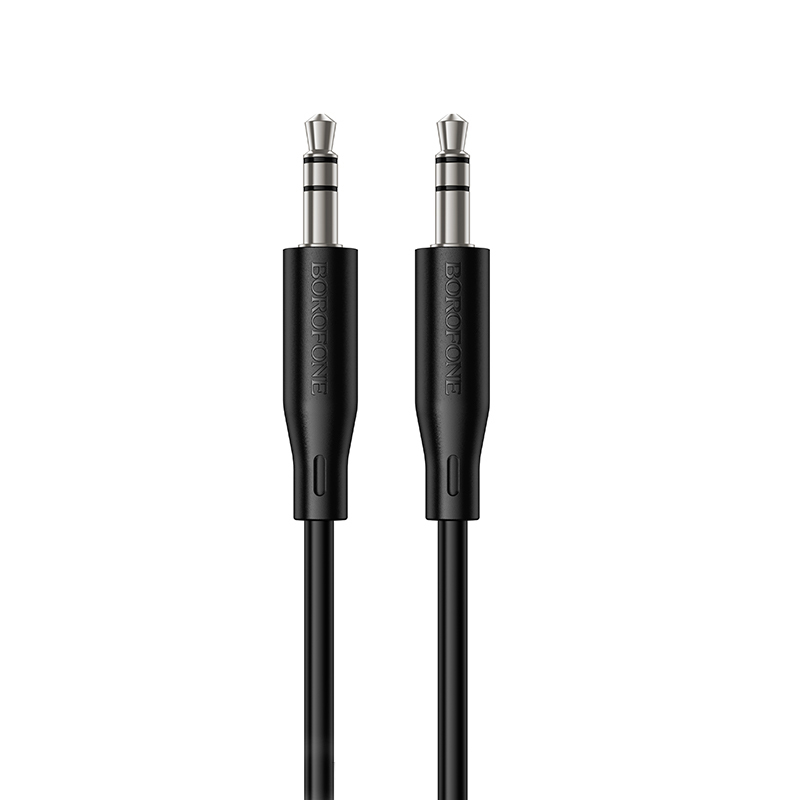 Borofone Kabelis AUX BL26 Standarta - jack 3,5mm uz jack 3,5mm - 1 metrs melns