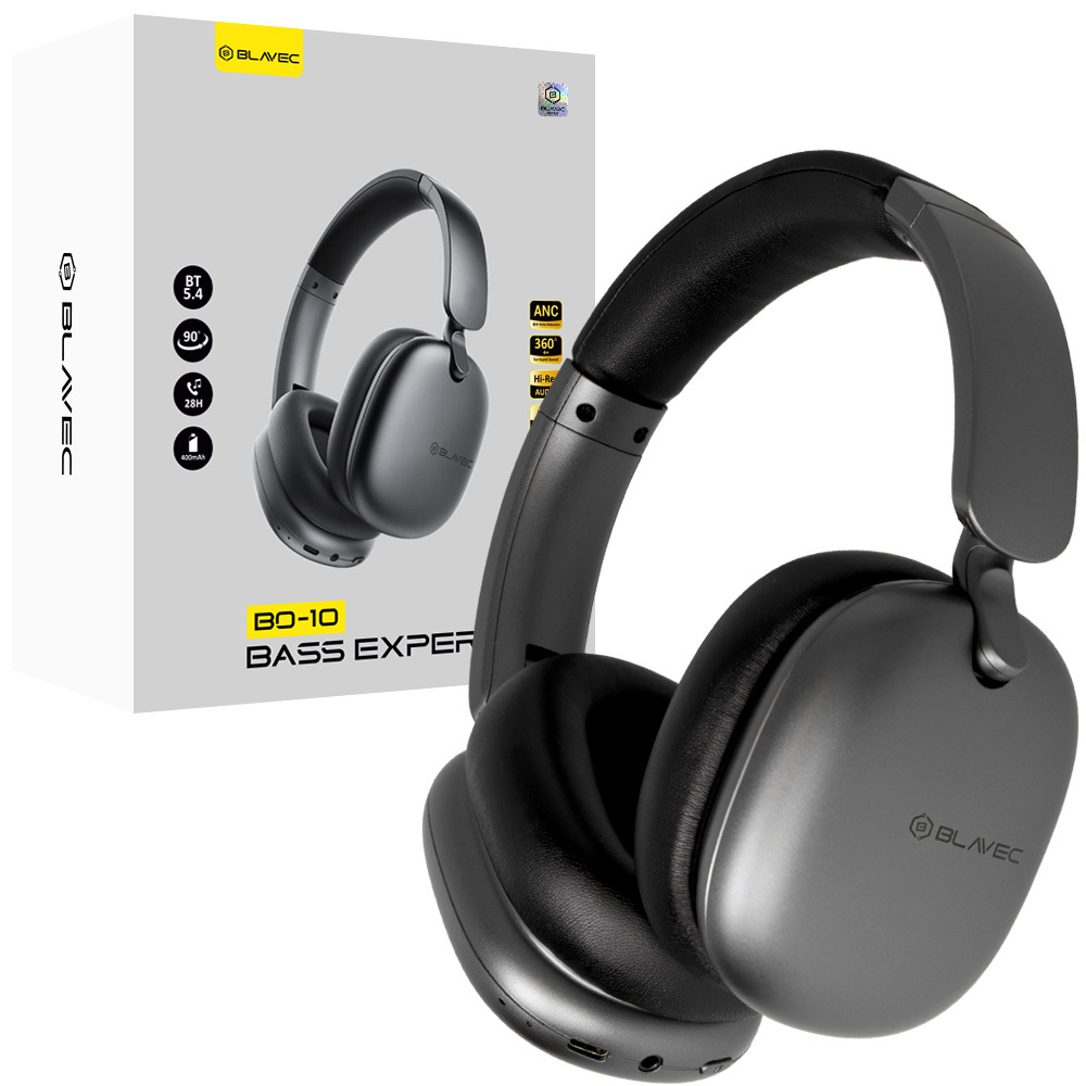 Blavec virs ausīm Bluetooth austiņas BO-10 Bass Expert ANC (BO10-B) melnas
