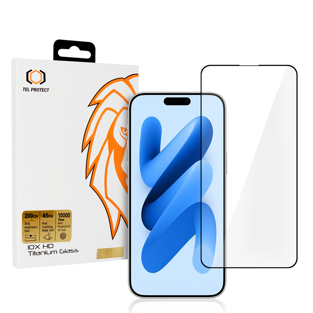 Закалённое стекло Tel Protect 10X HD Titanium для iPhone 17 Air