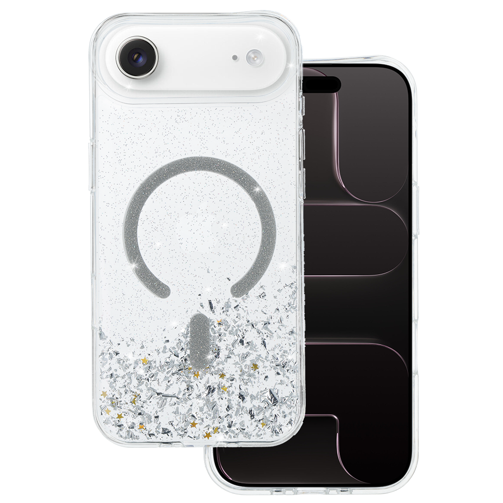 Tel Protect Moonlite Magsafe Case for Iphone 17 Air silver clear
