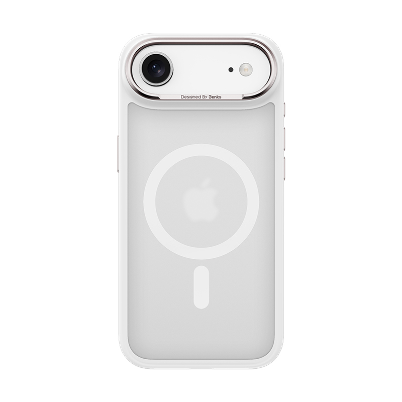 Benks Magnetic Mist Case Metal Frame (0068) for Iphone 17 Air white (Camera Control Button)