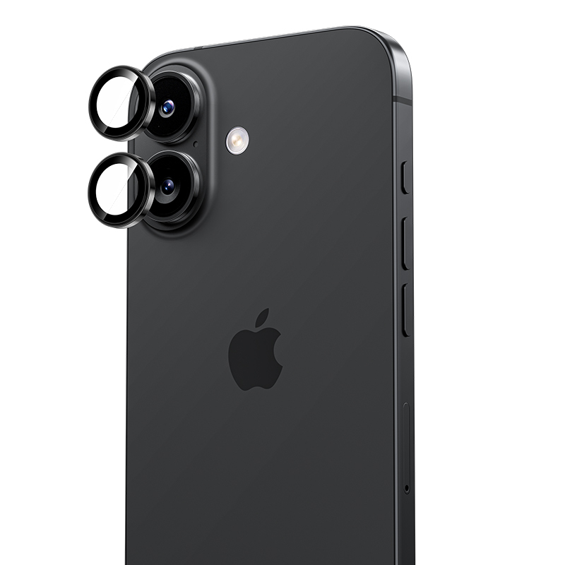 Benks Grūdinātais stikls DR Sapphire Objektīva aizsargstikls kamerai Iphone 17 (2 gab.) melns