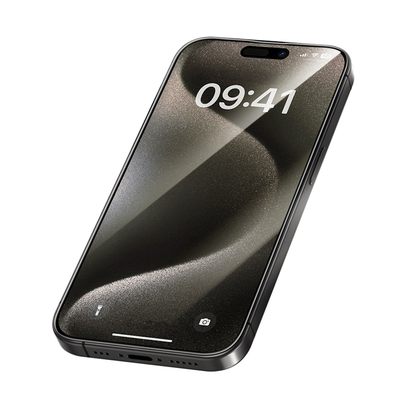 Закалённое стекло Benks Arc Shield Full Coverage (GA62) для iPhone 15 Pro Max чёрное