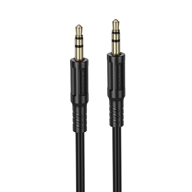 Borofone kabelis AUX BL25 Nice - jack 3,5mm uz jack 3,5mm - 1 metrs melns