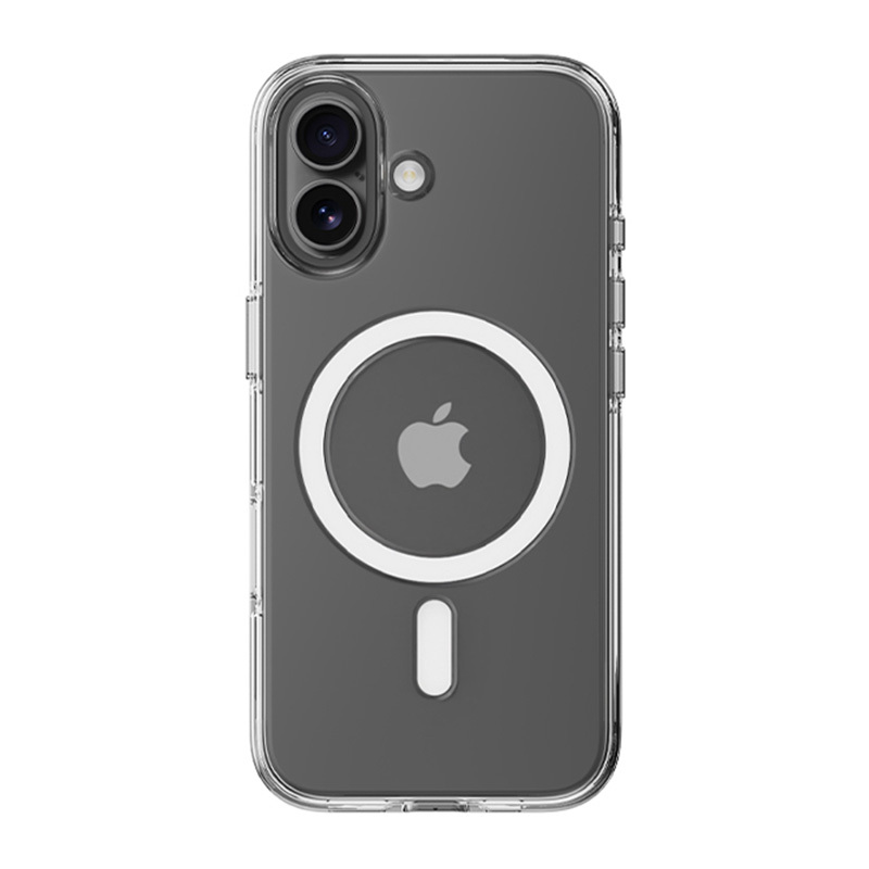 Rock Crystal Shield Series magnētiskais maciņš priekš iPhone 17 caurspīdīgs