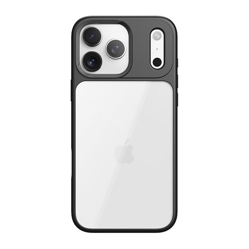 Чехол Rock Guard Lens Protection Series для iPhone 17 Pro прозрачно-чёрный