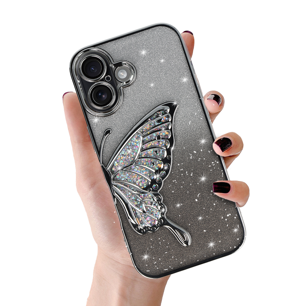 Tel Protect Butterfly Water viedtālruņa apvalks Iphone 17 sudraba