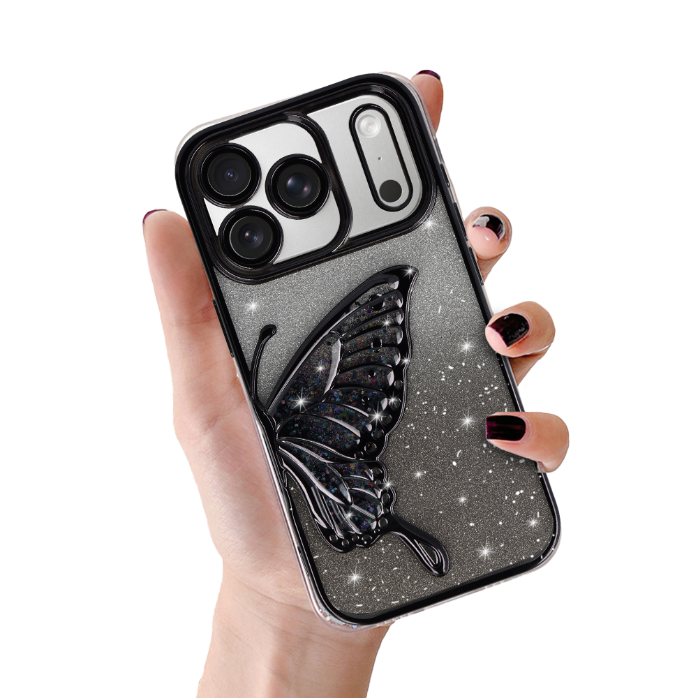 Tel Protect Butterfly Water viedtālruņa apvalks Iphone 17 Pro melns