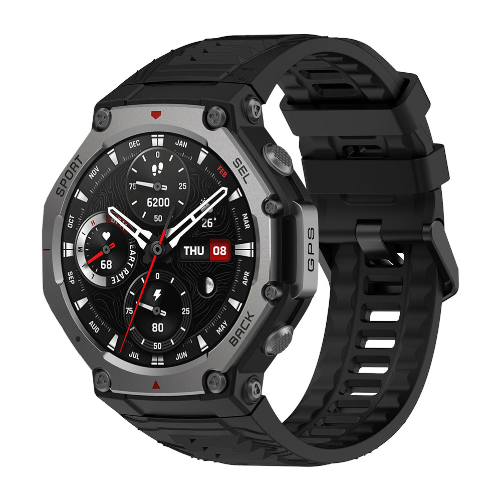 Blavec viedpulkstenis M-04 Falcon AMOLED GPS balss zvani (SWM04-GP) grafīta + 1 siksna