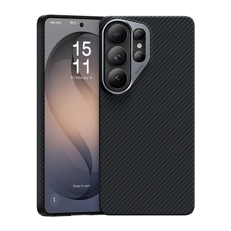 Benks Magnetic Armor Air Kevlar Maciņš Metal Frame 600D (J050) for Samsung Galaxy S26 Ultra melns