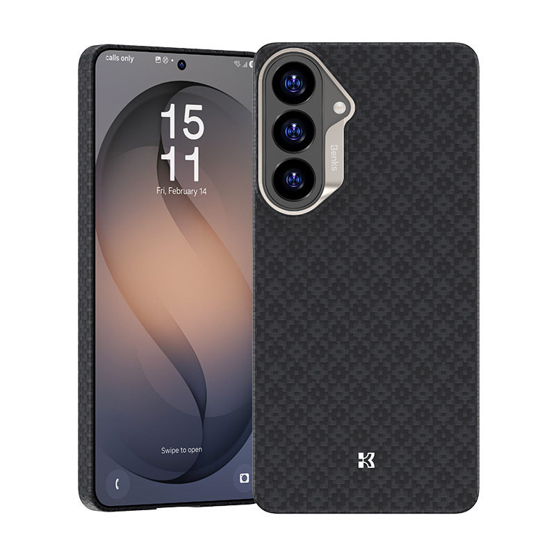 Benks Magnetic Armor Air Armor Grid Kevlar Maciņš Metal Frame 600D (E049) for Samsung Galaxy S26 Plus melns