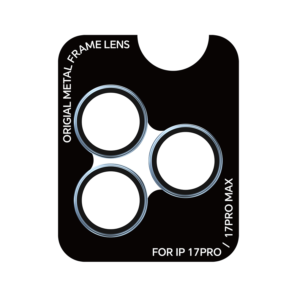 Rock Tempered stikls Pure Series Camera Lens on camera for Iphone 17 Pro/17 Pro Max (lens 3 pieces) zils