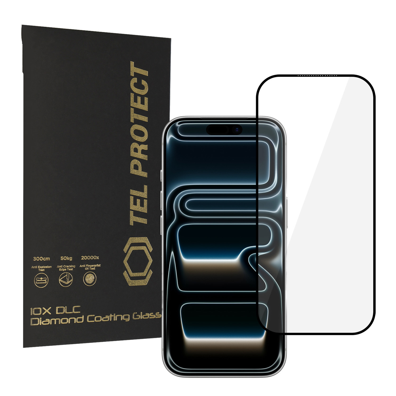 Tel Protect 10X HD DLC Diamond Coating rūdīts stikls priekš iPhone 17 Pro Max