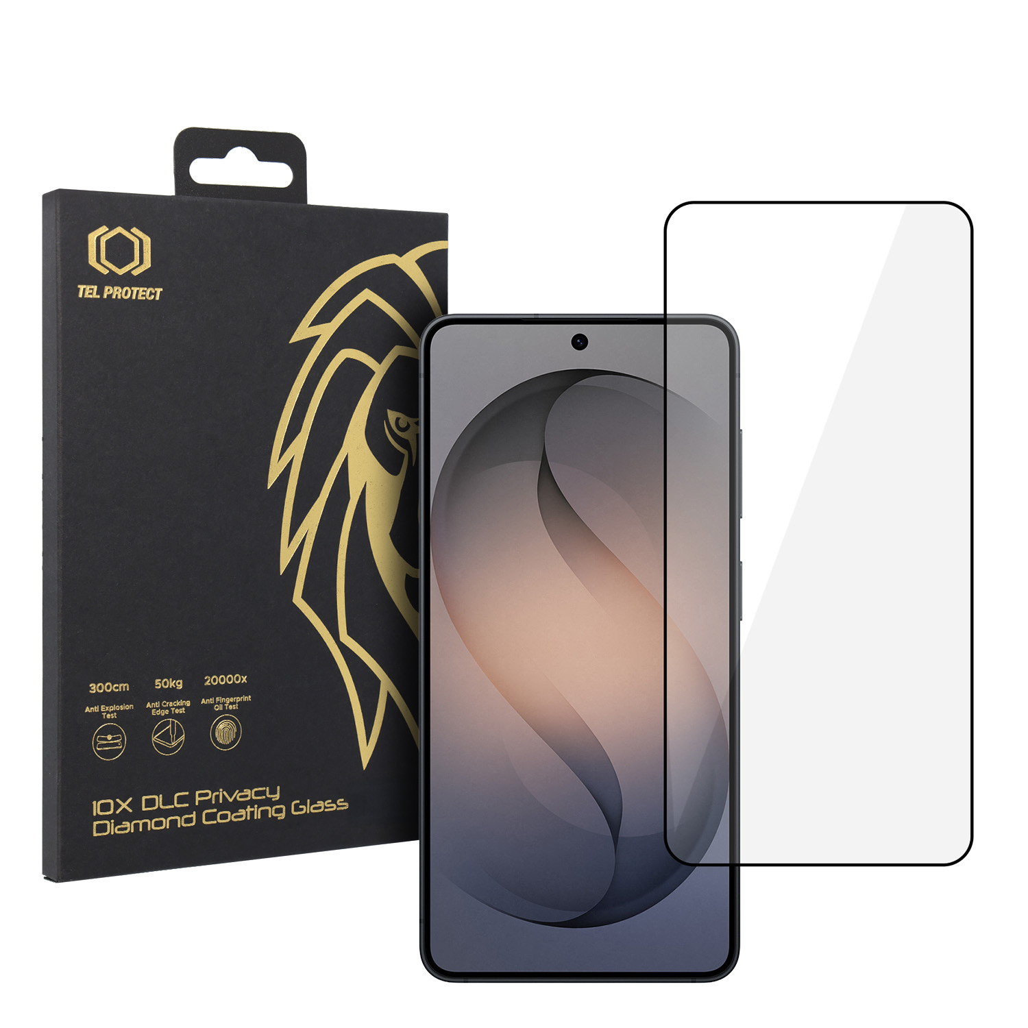 Tempered glass Tel Protect 10X HD DLC Diamond Coating paredzēts Samsung Galaxy S24/S25 (ar fingerprint unlock)
