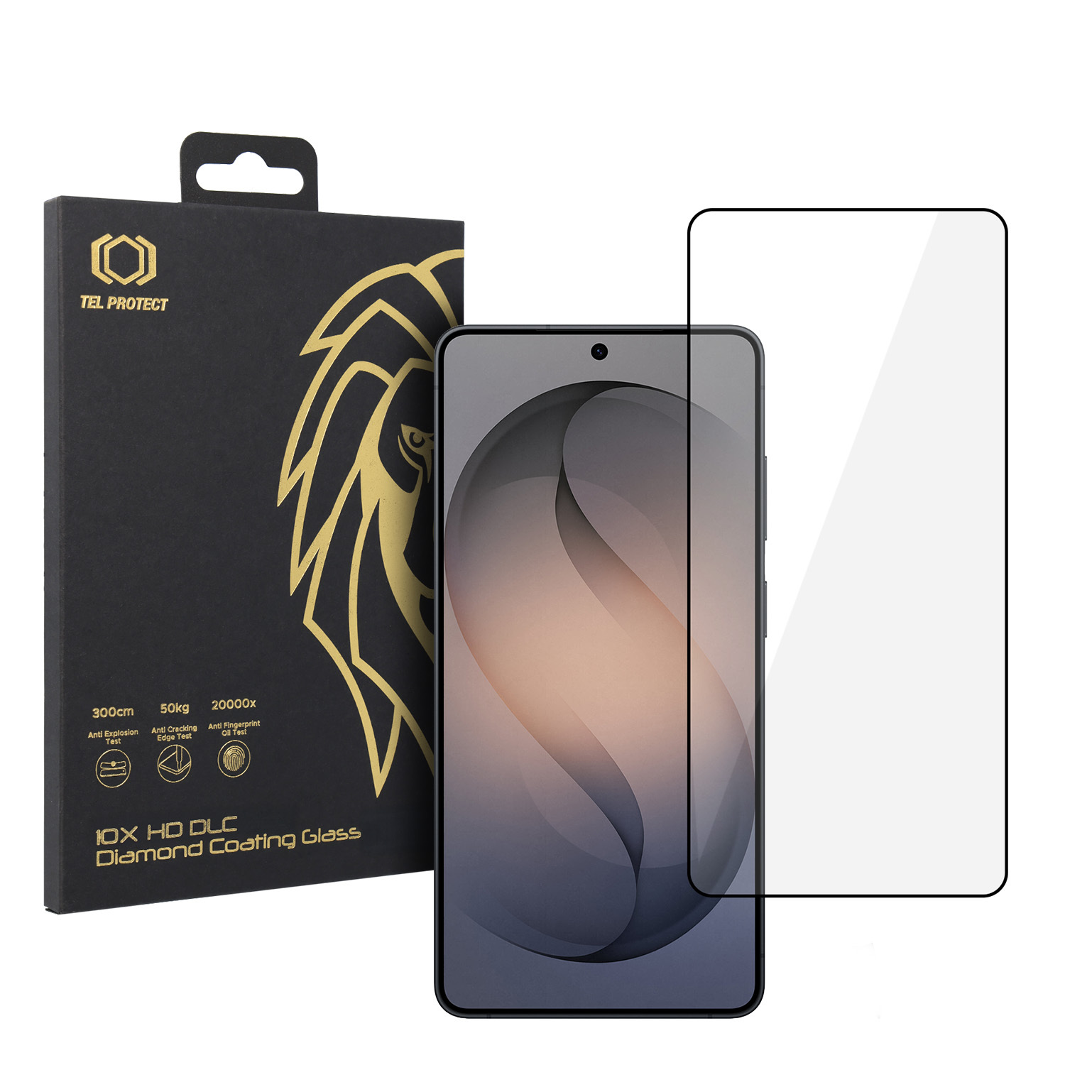 Tempered glass Tel Protect 10X HD DLC Diamond Coating paredzēts Samsung Galaxy S25 ULTRA (ar fingerprint unlock)