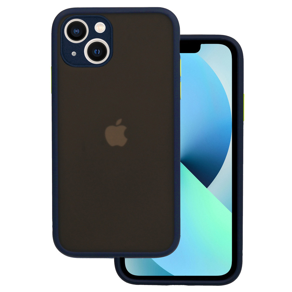 Vennus Color Button Bumper viedtālruņa apvalks Iphone 11 Pro tumši zils