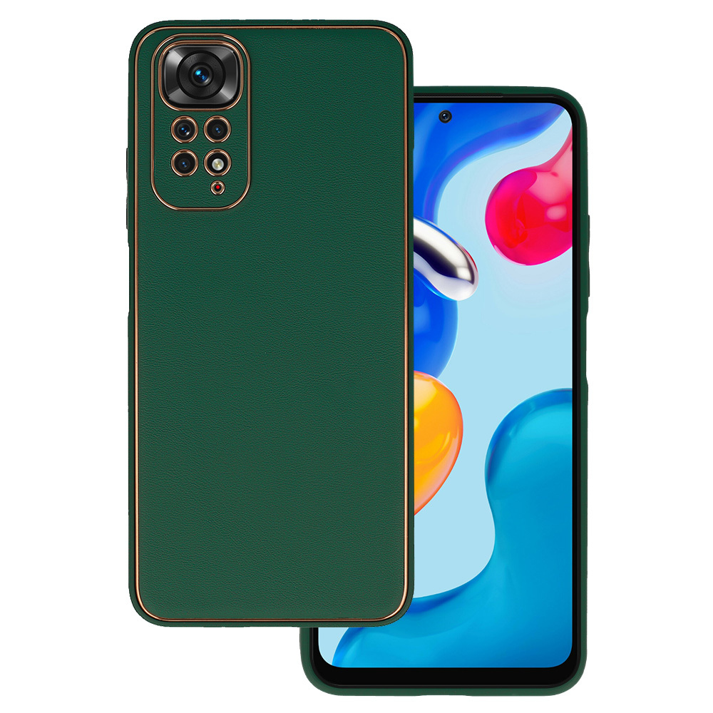 TEL PROTECT luksusa viedtālruņa apvalks Xiaomi Redmi Note 11 Pro/Note 11 Pro 5G tumši zaļš