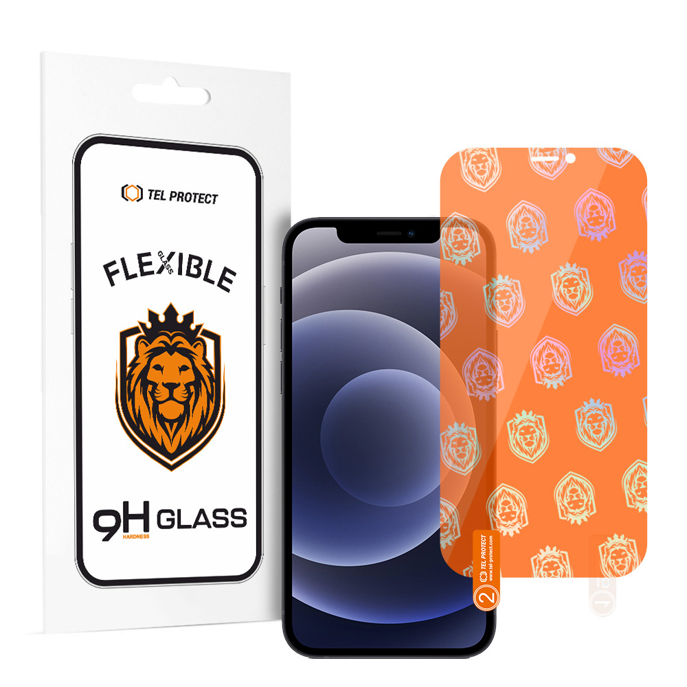 Tel Protect Labākais Elastīgais Hibrīdais Aizsargstikls iPhone 12/12 PRO