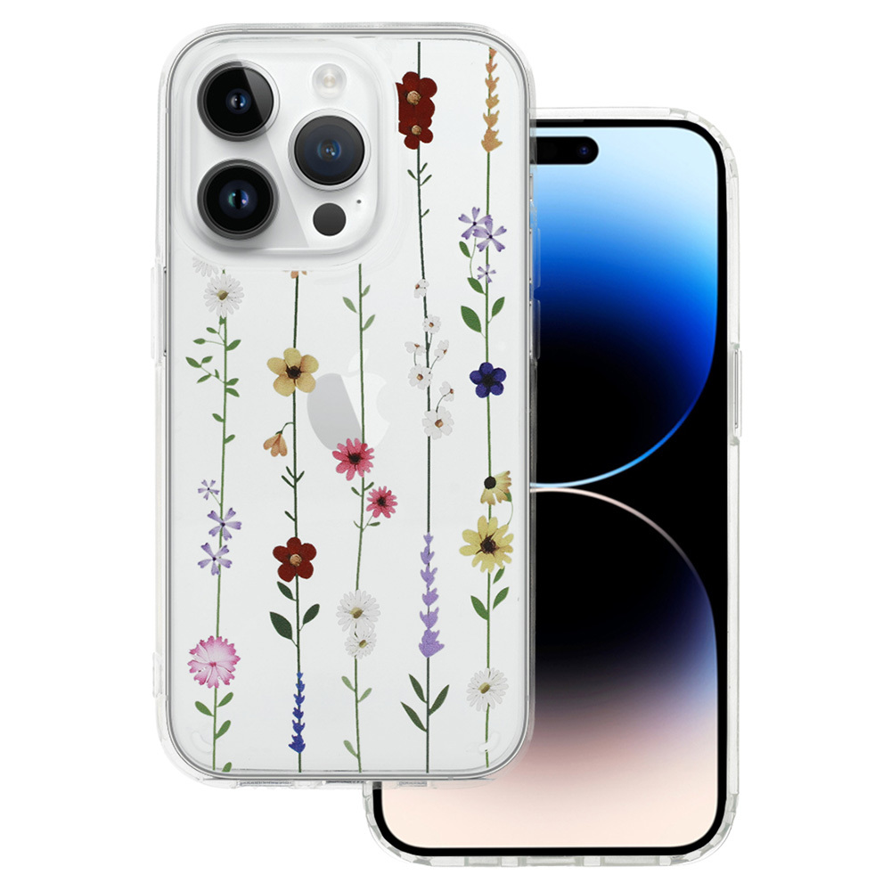 Tel Protect Ziedu dizaina viedtālruņa apvalks iPhone 15 Pro dizains 4 (m)
