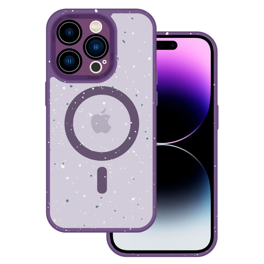 Tel Protect Magnētiskais Splash matētais viedtālruņa apvalks Iphone 15 Pro Max (m) - violets