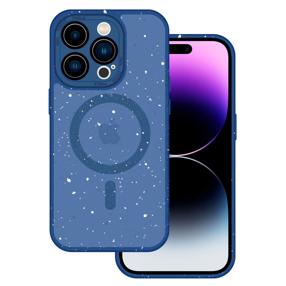 Tel Protect Magnētiskais Splash matētais viedtālruņa apvalks Iphone 15 Pro Max (m) - zils
