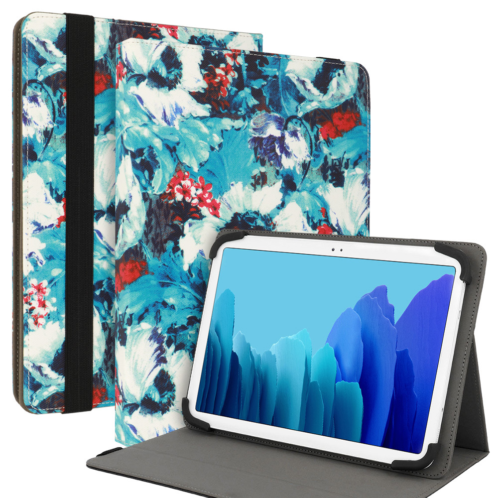 Wonder Canvas planšetdatora vāciņš 13 collu – balto aguonu raksts