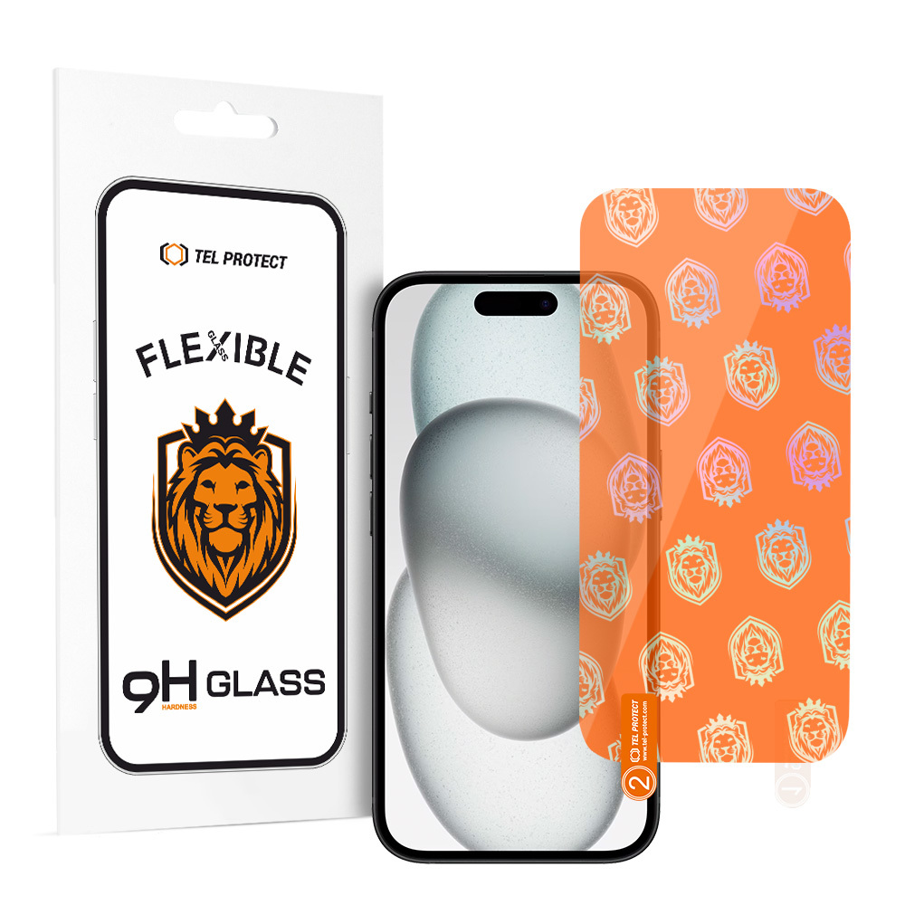 Tel Protect Best elastīgais hibrīda rūdīts stikls IPHONE 15/15 PRO
