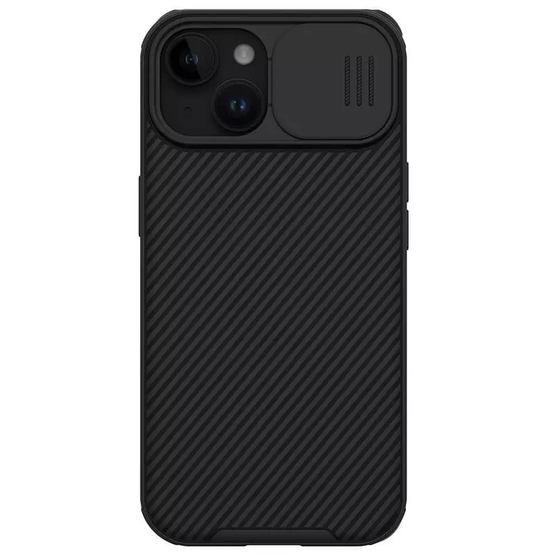 Nillkin CamShield Pro PC+TPU viedtālruņa apvalks Iphone 15 Plus melns