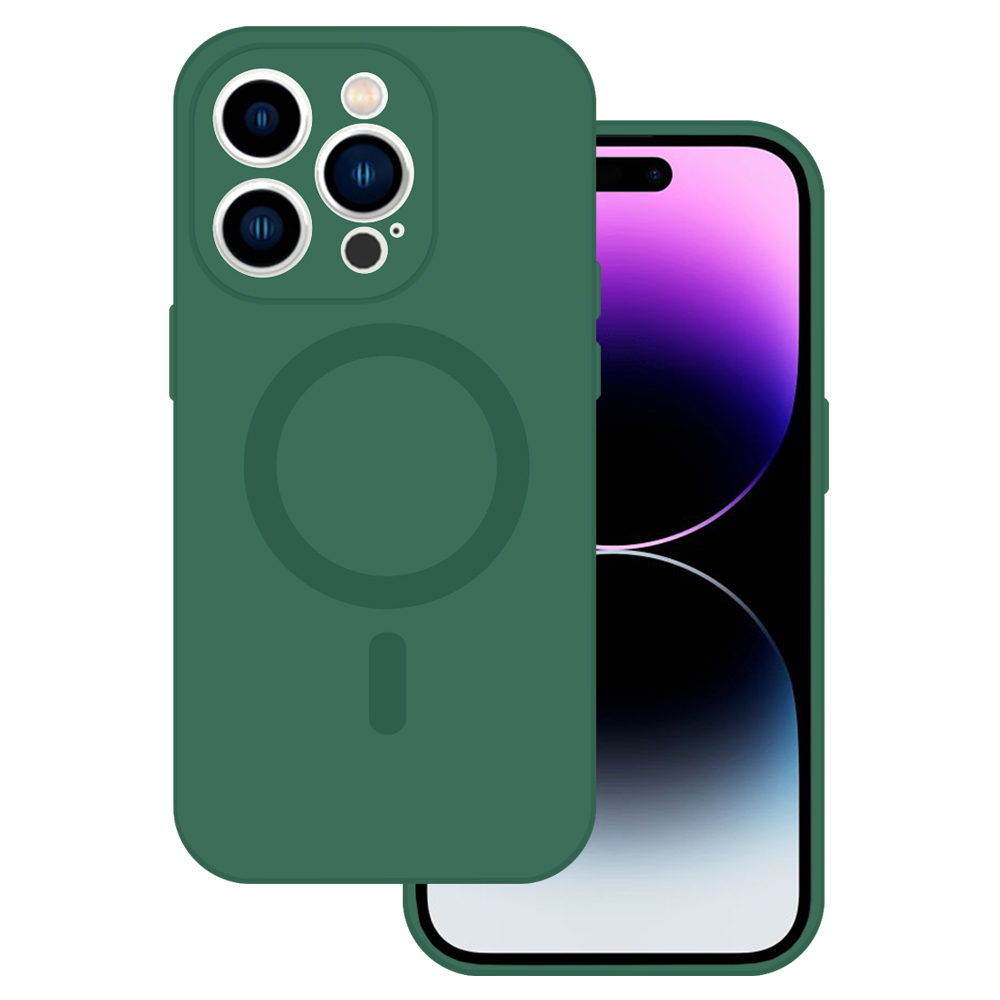 TEL PROTECT MagSilicone Viedtālruņa apvalks Iphone 11 - zaļš