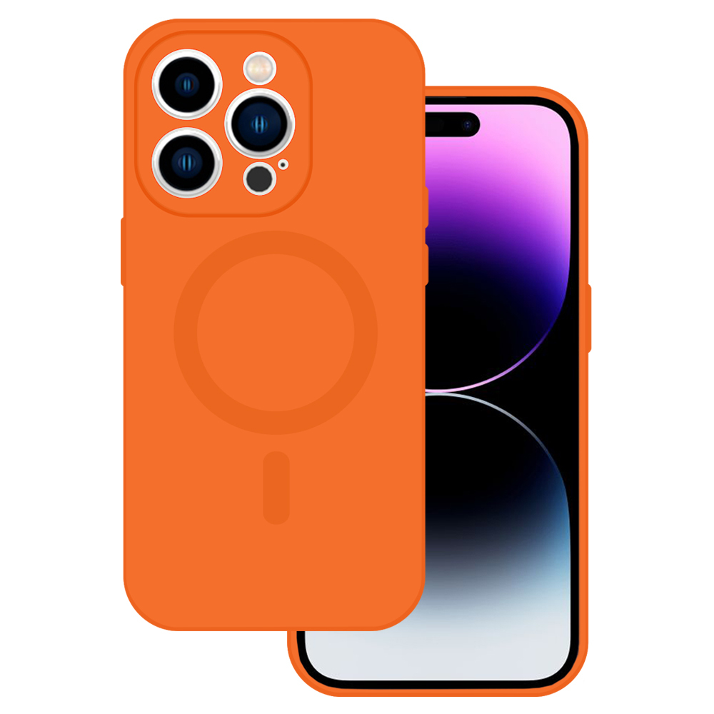 TEL PROTECT MagSilicone Viedtālruņa apvalks Iphone 11 - oranžs