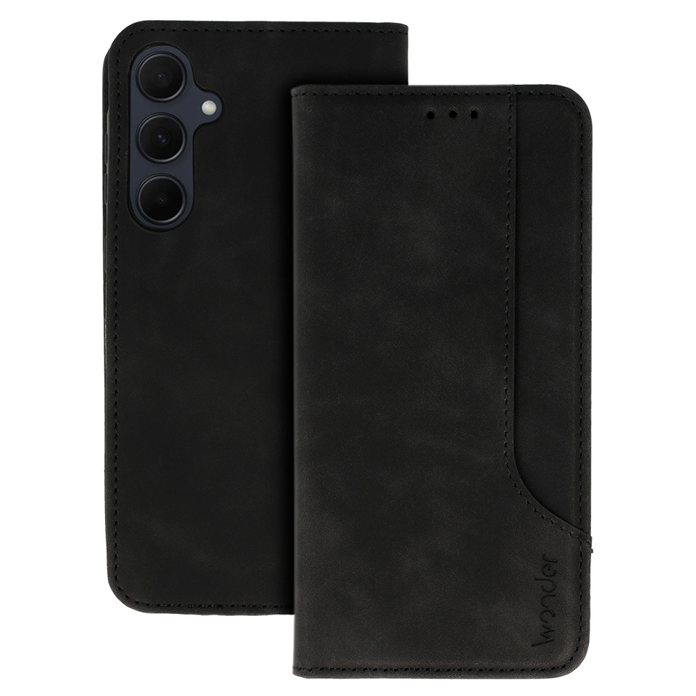 Wonder Prime viedtālruņa apvalks Samsung Galaxy A35 5G melns