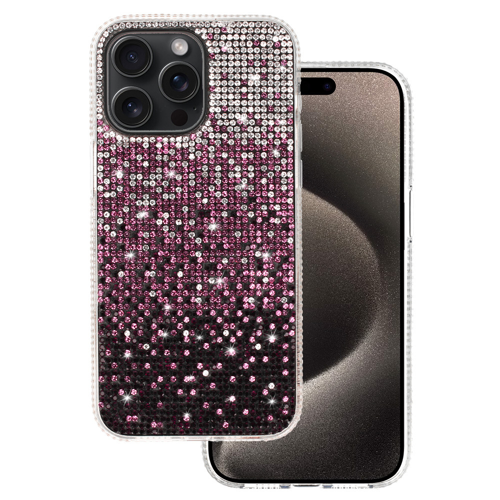 Viedtālruņa apvalks Tel Protect Diamantiskais iPhone 13 Pro Max bordo