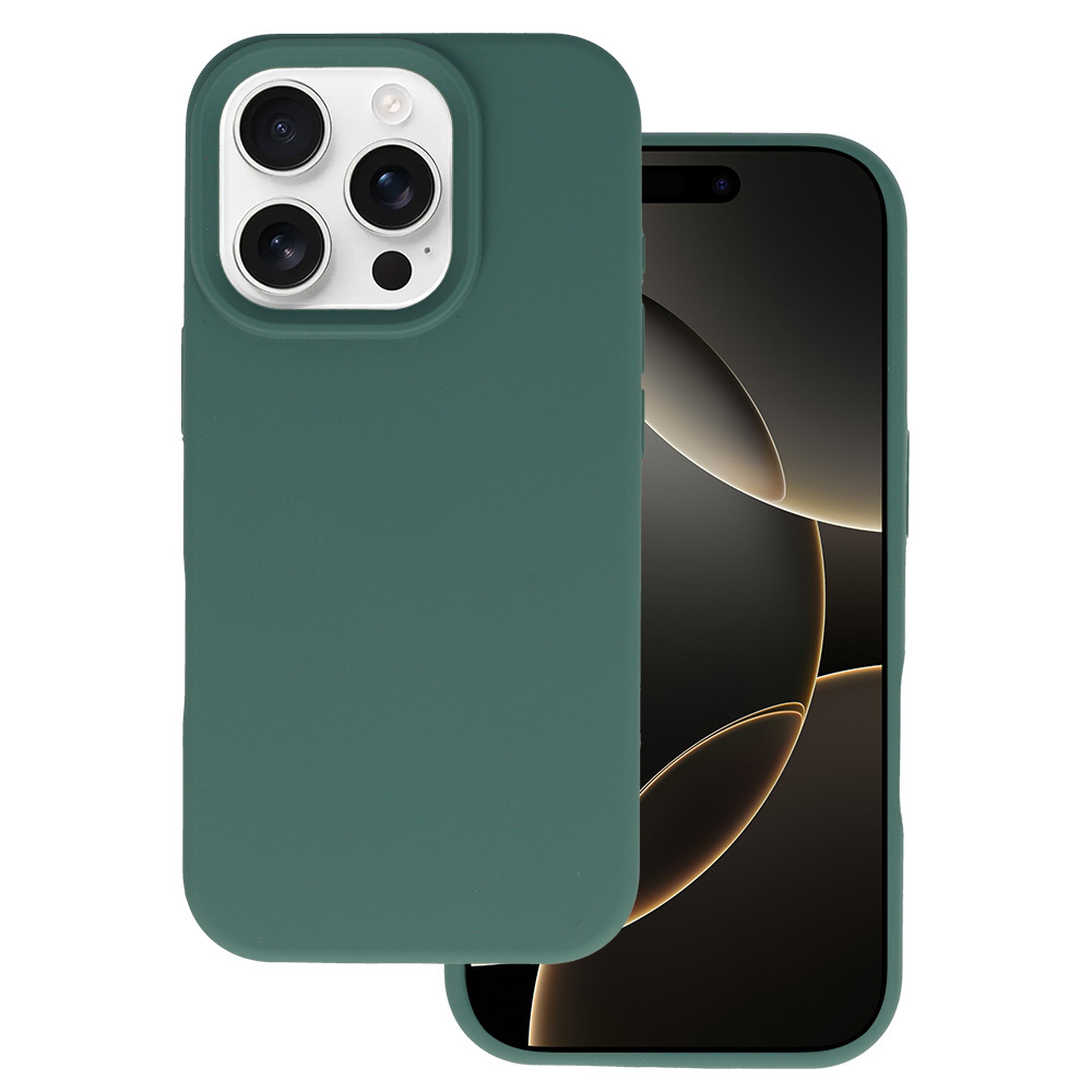 Tel Protect silikona viedtālruņa apvalks Iphone 16 Pro tumši zaļš