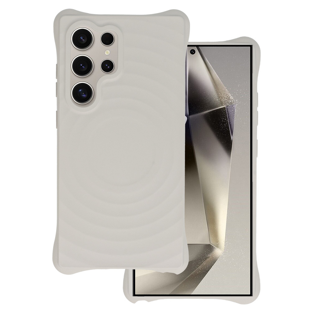 Tel Protect Wave Magnētiskais viedtālruņa apvalks Samsung Galaxy S23 Ultra pelēka
