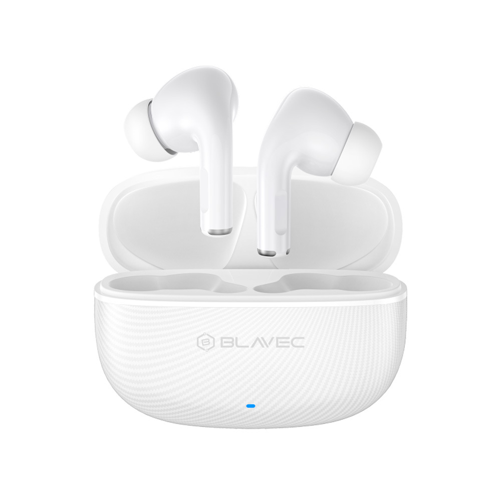 Blavec Bluetooth TWS Austiņas BW-02 Carbon (BW02-W) balts