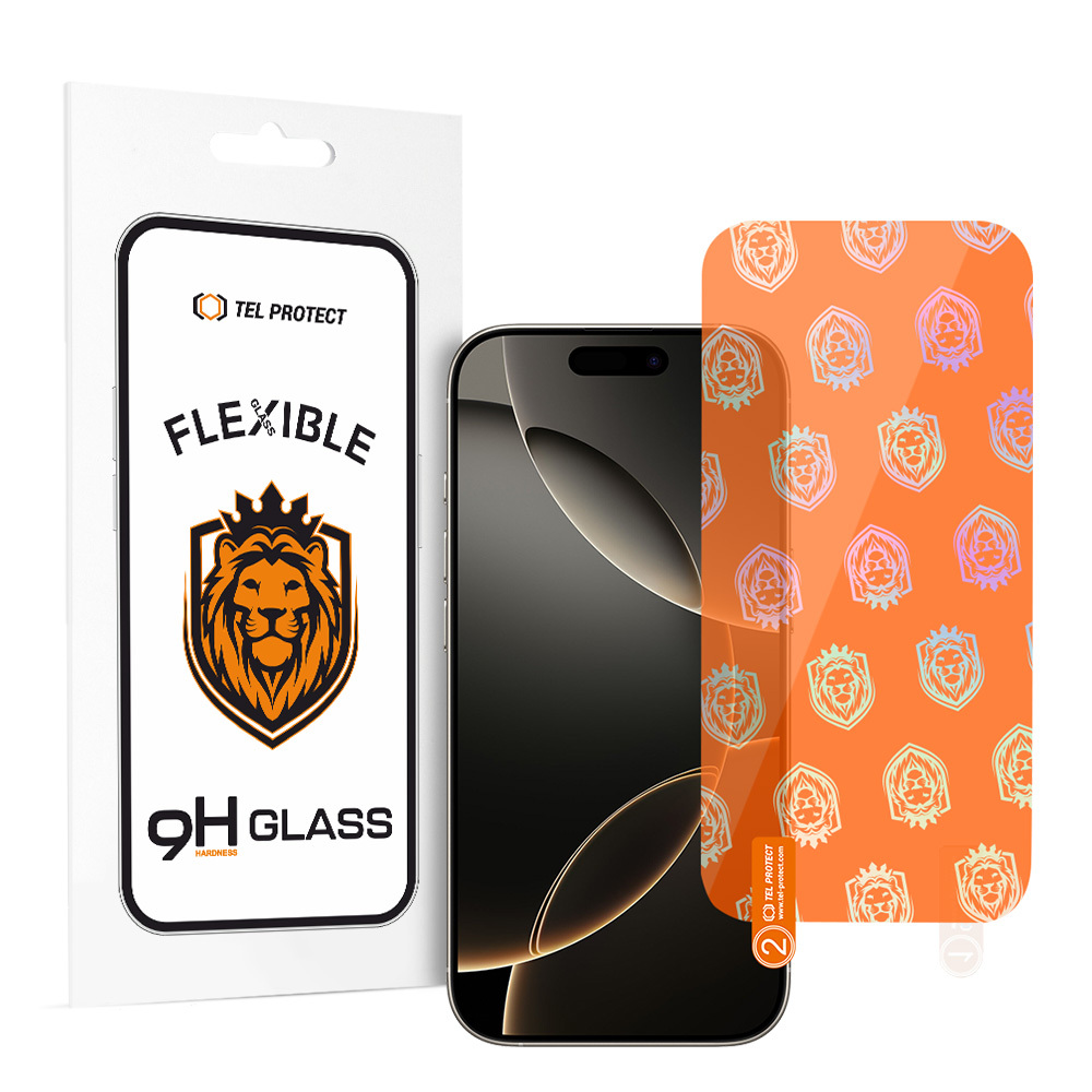 Tel Protect Best Flexible Hybrid rūdīts stikls Iphone 16 Pro