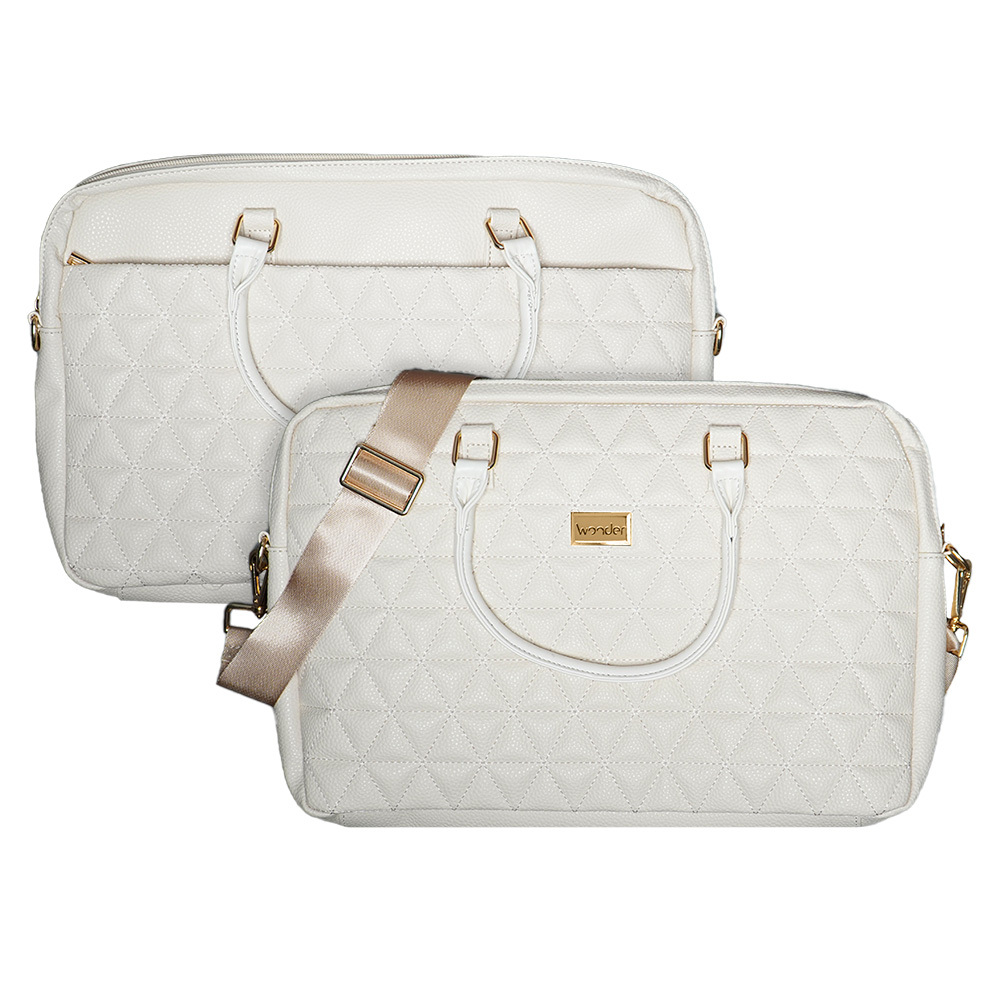 Wonder Portatīvā datora soma 15–16 collas pico quilted beiges krāsas