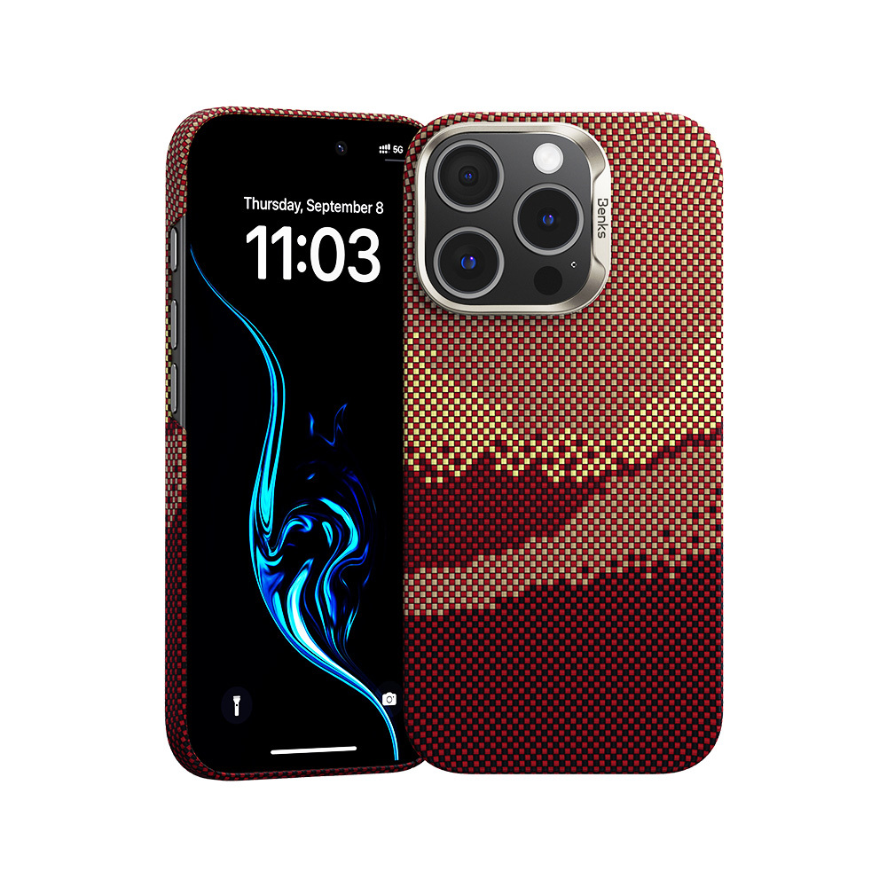 Benks Magnētiskais Golden Tide Kevlar 600D Iphone 16 Pro