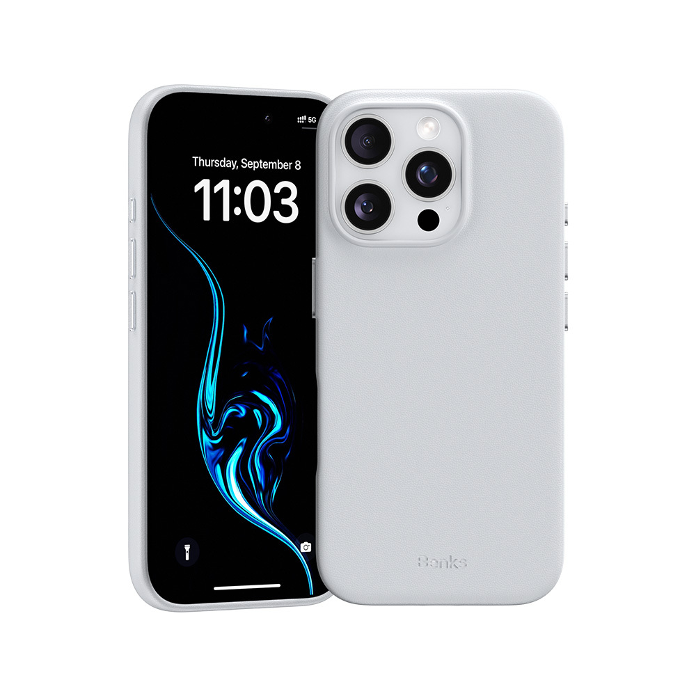 Benks magnētiskais Vita Pro silikona viedtālruņa apvalks Iphone 16 Pro, pelēks